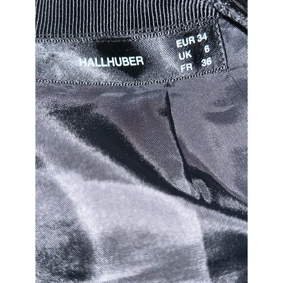 Hallhuber Preppy Academia Studios Edgy Black Velvet Mini Skirt - Picture 8 of 8